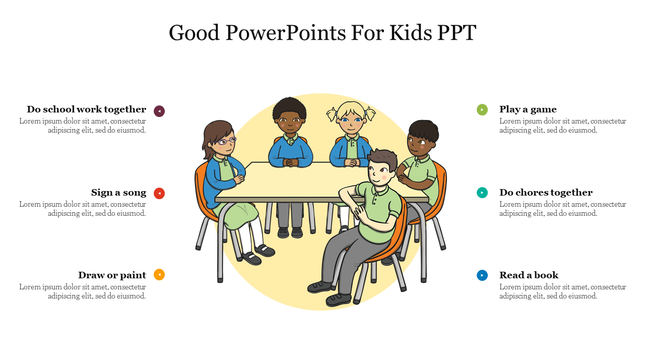 Good PowerPoints For Kids PPT